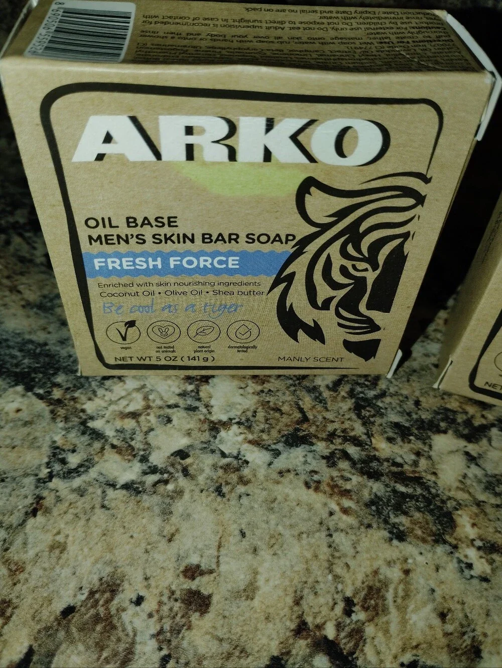 Coconut Crush & Fresh Force Men's Skin Bar Soap - Natural Brown.new